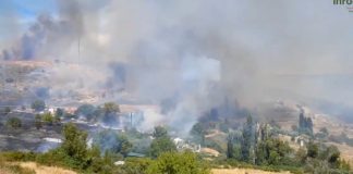 Vista del incendio de Loranca. (Foto: Infocam))