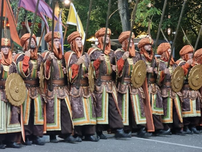 Fiesta de Moros y Cristianos en Murcia.