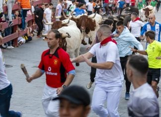 Uno de los encierros de 2025 en Guadalajara.