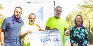 Los ganadores de este año en el concurso de albañilería de las Ferias de Guadalajara.