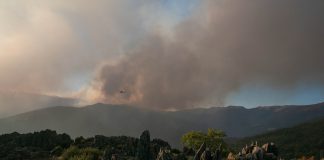 El incendio de Peñalba, a última hora de la tarde del viernes, 26 de septiembre.