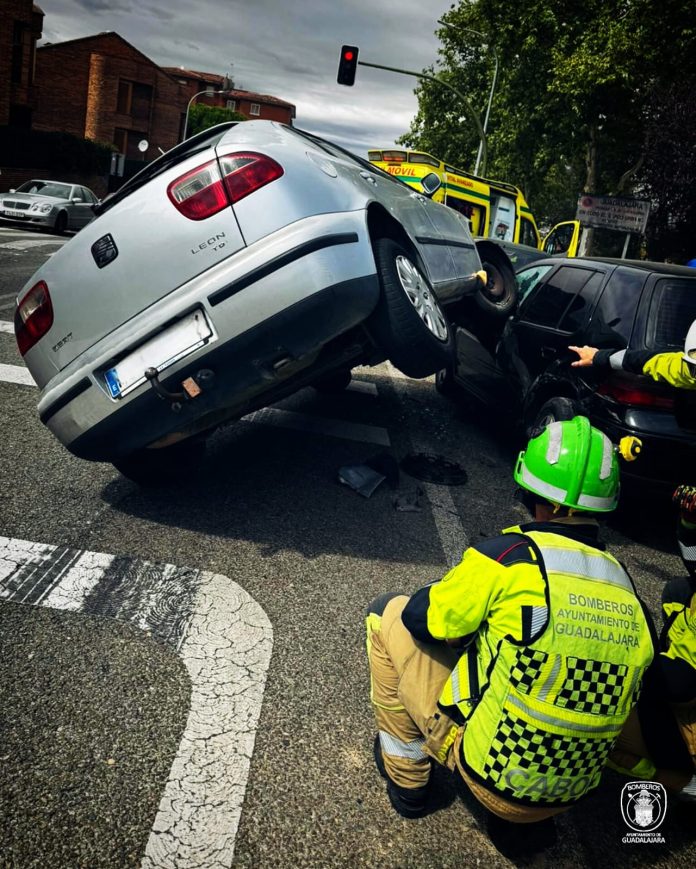 Accidente de coche en Guadalajara.