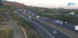 Segundo día de follón en la A-2 en Guadalajara: VEA LOS VÍDEOS Este jueves, la retención llega hasta la Fuente de la Niña, con Cuatro Caminos colapsado. (Foto: DGT)