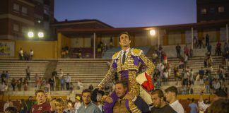 Tomás Rufo salió por la puerta grande en la última corrida de las de Guadalajara en este 2025. (Foto: Álvaro Arroyo)