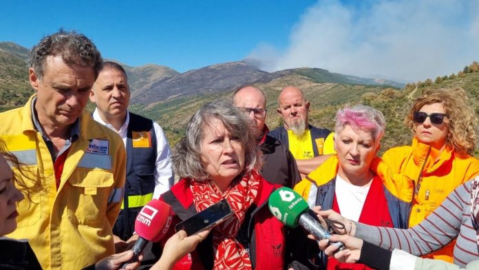 La consejera de Desarrollo Sostenible, Mercedes Gómez, ha explicado que, dada la complejidad del incendio de Peñalba de la Sierra, que este viernes ha escalado a Nivel 2, se ha decidido el uso técnico del fuego como herramienta para hacer cortafuegos especiales y evitar que se siga extendiendo. El incendio ha avanzado más de lo que se esperaba durante la noche, hasta alcanzar las 1.300 hectáreas.
