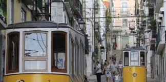 Imagen de archivo del funicular siniestrado en Lisboa.