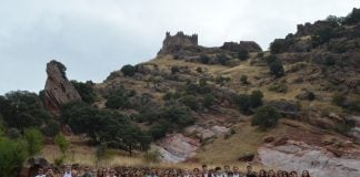 Los participantes, en Riba de Santiuste.