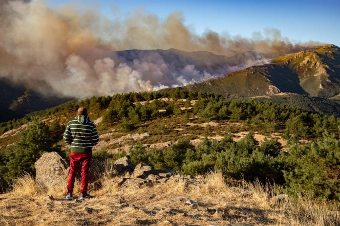 Incendio del Pico del Lobo. (Foto: EP)