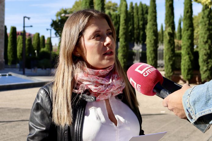 Itziar Asenjo en el momento de hacer estas declaraciones.