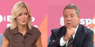 García-Page y Susana Grisso en una anterior entrevista en la misma cadena de televisión.