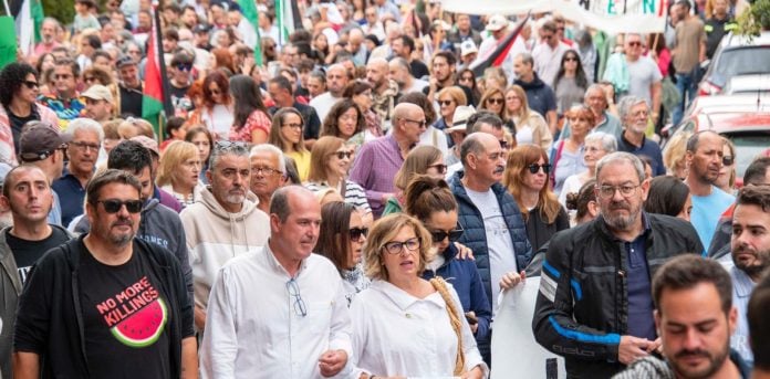 manifestación palestina