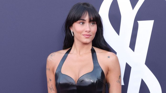 La cantante Aitana en un photocall.