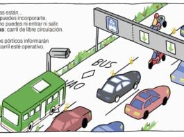 Ya se está empezando a hacer "pedagogía" para el uso del carril Bus-VAO de la A-2.