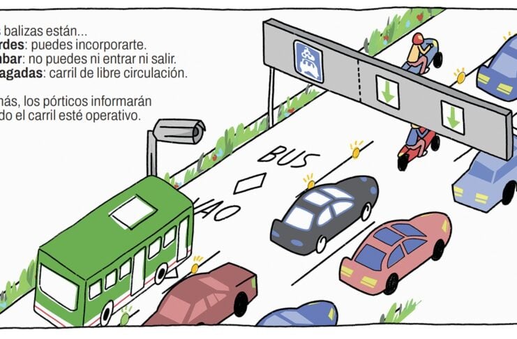 Tráfico suspende sin fecha el carril Bus-VAO de la A-2 tras el mes de prueba Ya se está empezando a hacer "pedagogía" para el uso del carril Bus-VAO de la A-2.
