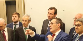 Óscar Puente en Yebes.