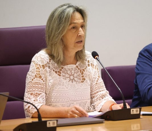 Ana Guarinos, en el Debate sobre el Estado de la Ciudad de octubre de 2025.