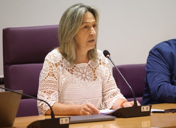 Ana Guarinos, en el Debate sobre el Estado de la Ciudad de octubre de 2025.