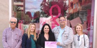 Primer premio del concurso "Escaparate en Rosa" del 2025.