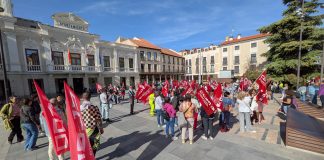 Con Palestina, desde Guadalajara Concentración por Palestina en la Plaza Mayor de Guadalajara el 15 de octubre de 2025. (Foto: La Crónic@)