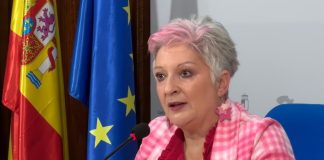 Rosa García, durante su comparecencia el 20 de octubre de 2025.