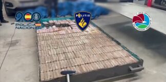 Cargamento incautado durante el operativo policial contra el Cartel Nuevo Jalisco en España.