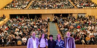 Carolina Marín, en el Teatro Buero Vallejo de Guadalajara.