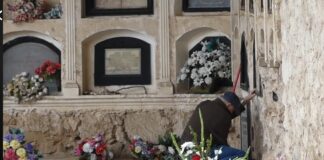 Cementerio de Brihuega en el día de Todos los Santos de 2025.