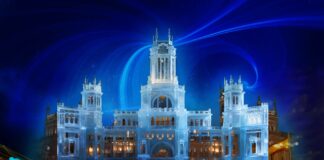 Recreación del videomapping de Cibeles.