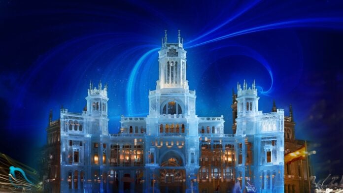 Recreación del videomapping de Cibeles.