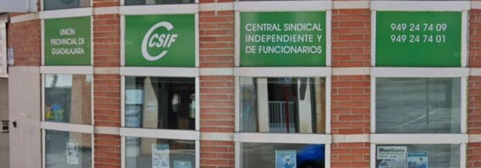 Sede de CSIF en Guadalajara, en la calle María Pacheco con entrada por La Carrera.
