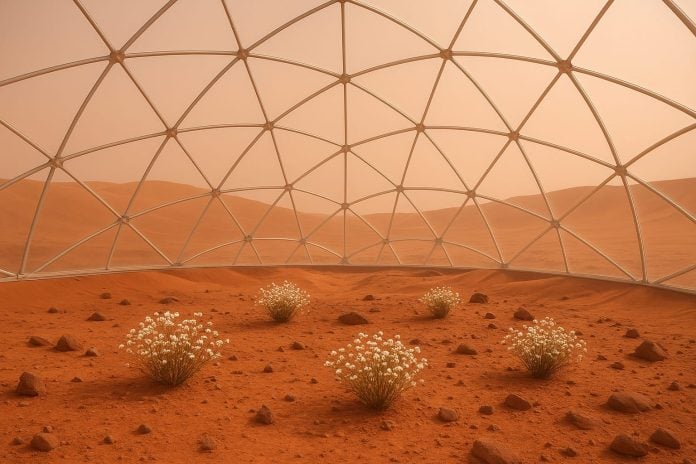 Cultivos en Marte.