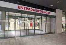 Senderista herida Entrada a las Urgencias del Hospital de Guadalajara el 19 de noviembre de 2025. (Foto: La Crónic@)