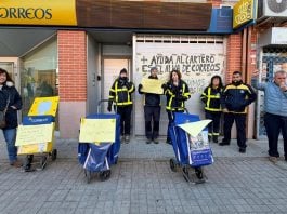 26/11/2025 Concentración de trabajadores de Correos en El Casar. ECONOMIA ESPAÑA EUROPA CASTILLA-LA MANCHA CCOO