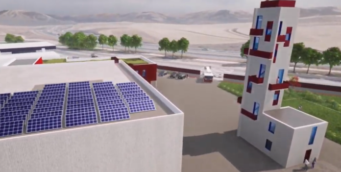 Infografía del nuevo parque de bomberos de Guadalajara.