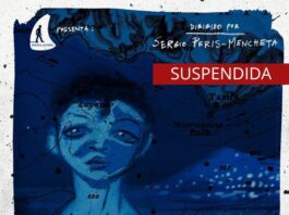 Cartel de la función suspendida en el Teatro Buero Vallejo.