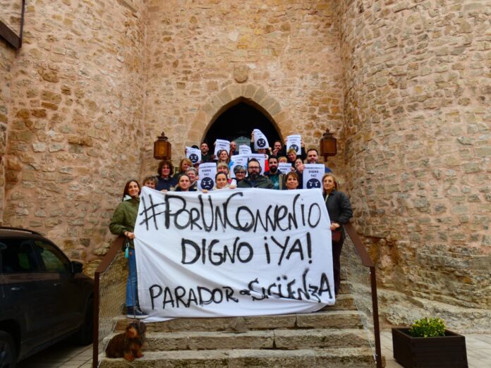 protesta parador Sigüenza