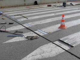 Paso de peatones "sensorizado" en Alovera.