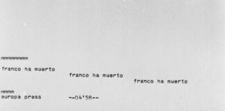 El histórico teletipo con el que Europa Press alertó en primicia mundial de la muerte de Franco.