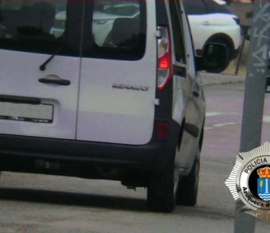 Esta es la "foto" del radar de la Policía Local de Azuqueca a la furgoneta que circulaba a 119 kilómetros por hora.