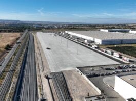 Vista aérea del Puerto Seco Guadalajara-Marchamalo, promovido y gestionado por Puerto de Tarragona.
