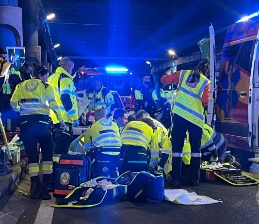 Accidente mortal en el túnel de María de Molina la noche del viernes, 19 de diciembre de 2025.