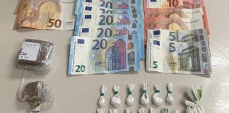Droga y dinero incautados a un sujeto en Virgen de la Soledad el 9 de diciembre de 2025 por la Policía Nacional.