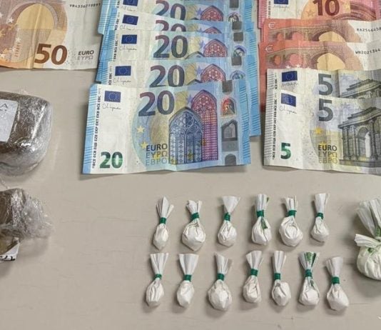 Droga y dinero incautados a un sujeto en Virgen de la Soledad el 9 de diciembre de 2025 por la Policía Nacional.