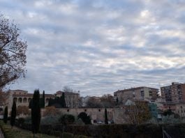 Cielo nuboso sobre Guadalajara el sábado, 20 de diciembre de 2025. (Foto: La Crónic@)