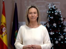 Ana Guarinos, durante la grabación de su mensaje de fin de año 2025.