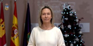 Ana Guarinos, durante la grabación de su mensaje de fin de año 2025.