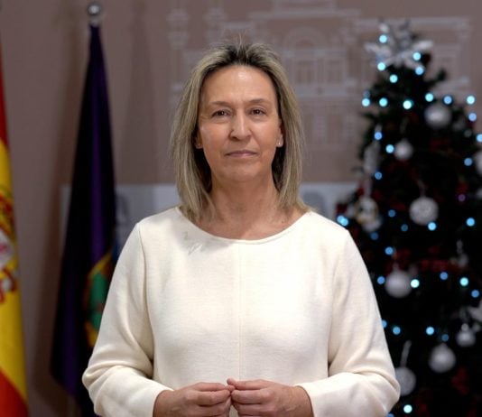 Ana Guarinos, durante la grabación de su mensaje de fin de año 2025.