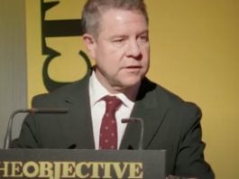 Page, en el acto de The Objective.