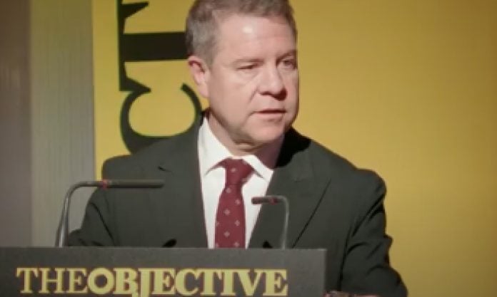 Page, en el acto de The Objective.