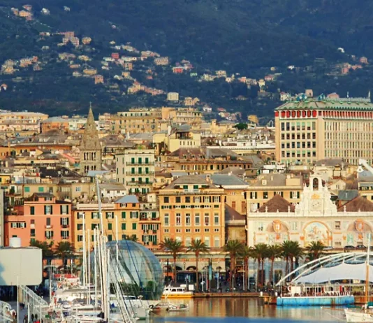 Una vista de Génova.